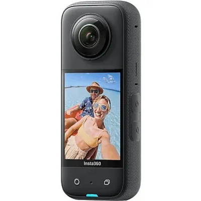 Cámara deportiva – Insta 360 X3, 5.7K, 72 megapixel, WiFi, Inteligencia Artificial, Pantalla táctil, Negro