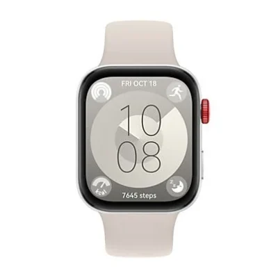 Smartwatch – Huawei Watch Fit 3, 1.82 AMOLED, Llamadas Bluetooth, 10 días batería, Compatible iOS – Android, Correa Fluoroelastómero, Blanco