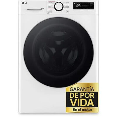 Lavadora secadora – LG F2DR5S09A1W, 9 kg+5 kg, 1200 rpm, 12 programas, Blanco