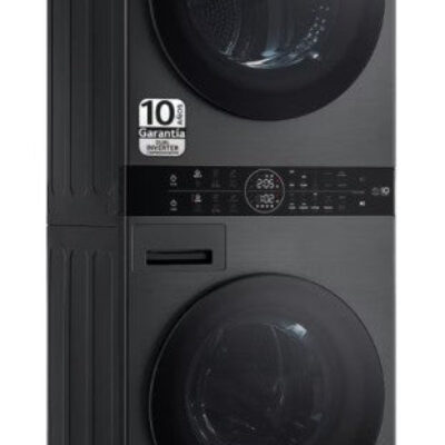 LG WT1210BBF.APBQKIS Lavasecadora Independiente de Carga Frontal 12Kg/22Kg A Negra